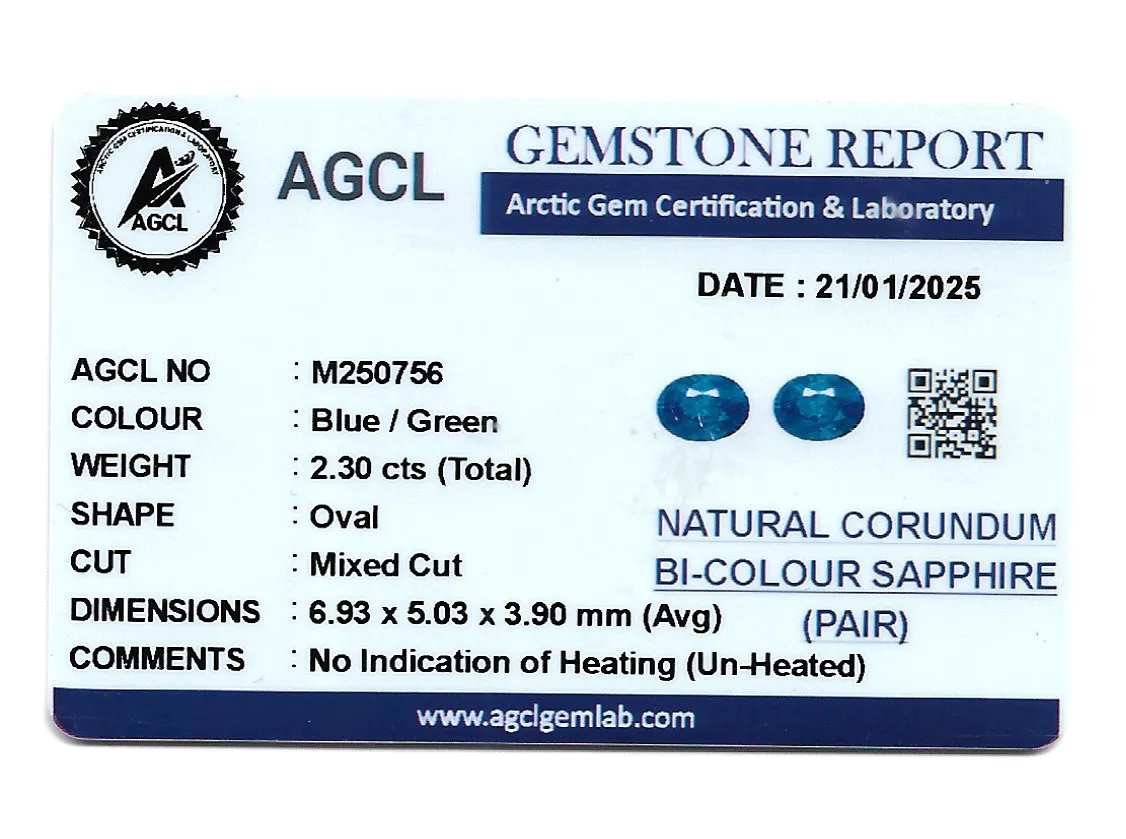 Unheated Bi-Colour Sapphire 2.3 cts - Image 2